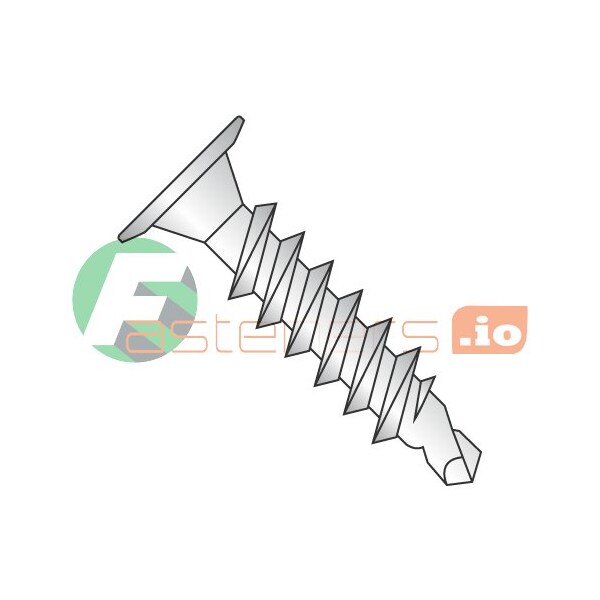 Newport Fasteners Self-Drilling Screw, #8 x 3/4 in, 18-8 Stainless Steel Wafer Head Phillips Drive, 2500 PK 900188 - main